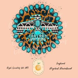 western png sublimation download western sublimation, boho png aztec bird png, thunderbird png, southwest design, turquo