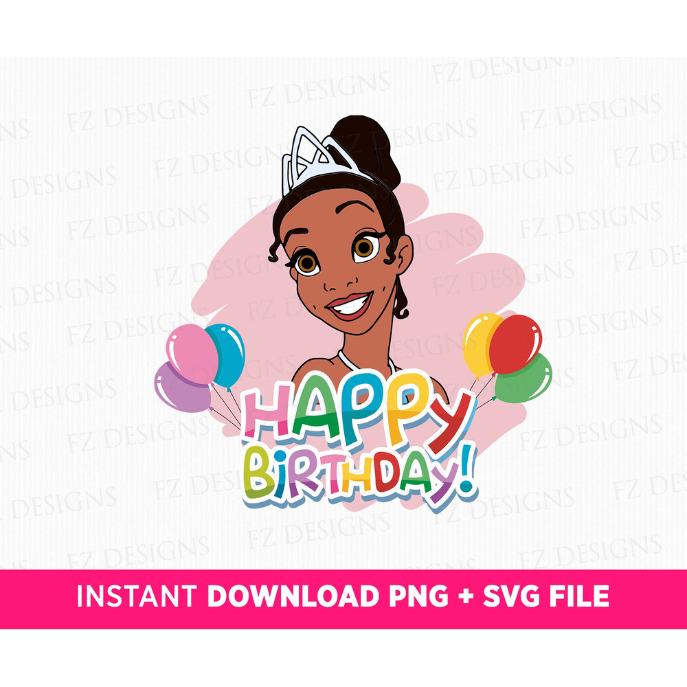 Birthday Girl Svg, Happy Birthday Svg, Family Birthday Svg, Princess Birthday Svg, Happy Birthday Party, Png Svg Files For Print.jpg