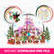 Christmas Magical Kingdom Png, Christmas Mouse and Friends, Christmas Train Png, Balloons and Trees, Vacay Mode, Png File For Sublimation.jpg