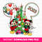 Christmas Mouse and Friend Png, Christmas Magical Kingdom Png, Christmas Mouse Balloons Png, Holiday Season Png, Png File For Sublimation.jpg