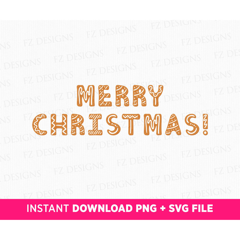 Gingerbread Merry Christmas Svg, Christmas Svg, Gingerbread Svg, Christmas Season Svg, Christmas Gingerbread Svg, Png Svg Files For Print.jpg