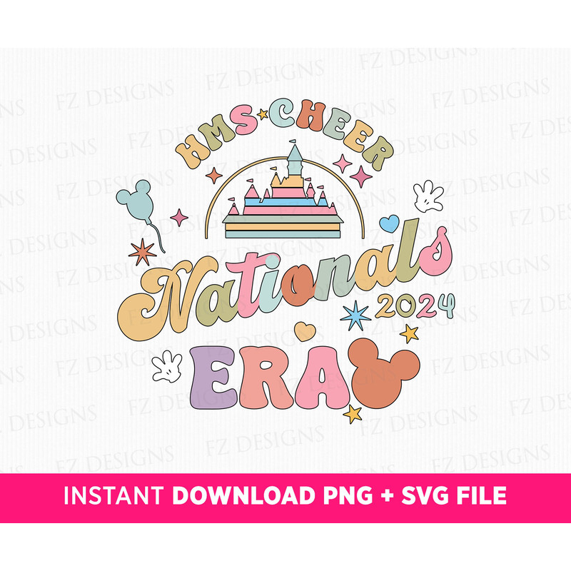 Hms Cheer Nationals 2024 Era Svg, Magical Kingdom Svg, Cheer 2024 Svg, Retro Mouse Ear Svg, 2024 Nationals Era Svg, Png Svg Files For Print.jpg