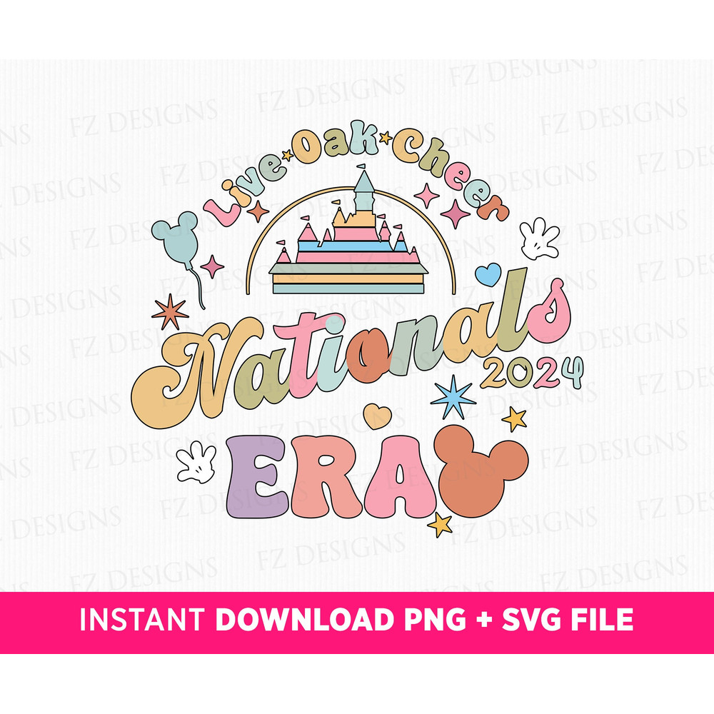 Live Oak Cheer Nationals 2024 Era Svg, Magical Kingdom Svg, Cheer Svg, 2024 Nationals Era Svg, Retro Mouse Ear Svg, Png Svg Files For Print.jpg