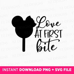 love at first bite svg, mouse ear snack svg, family trip svg, family vacation svg, vacay mode, png svg files for print,