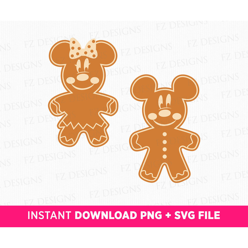 Mouse Couple Gingerbread Svg, Christmas Svg, Merry Christmas Svg, Christmas Season Svg, Christmas Gingerbread Svg, Png Svg Files For Print.jpg