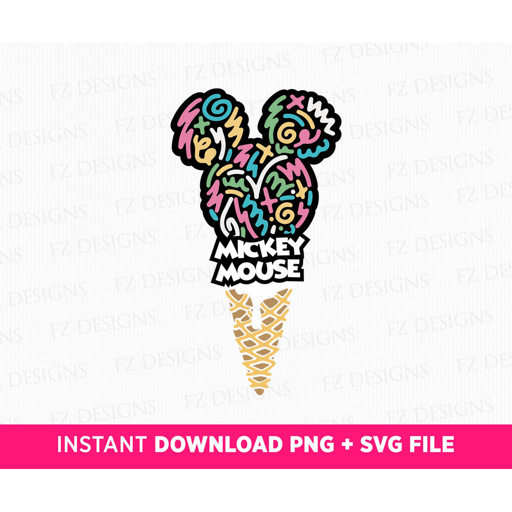 Mouse Ice Cream Svg, Family Vacation Svg, Snack Goal Svg, Family Trip Svg, Magical Kingdom, Ice Cream, Vacay Mode, Png Svg Files For Print.jpg