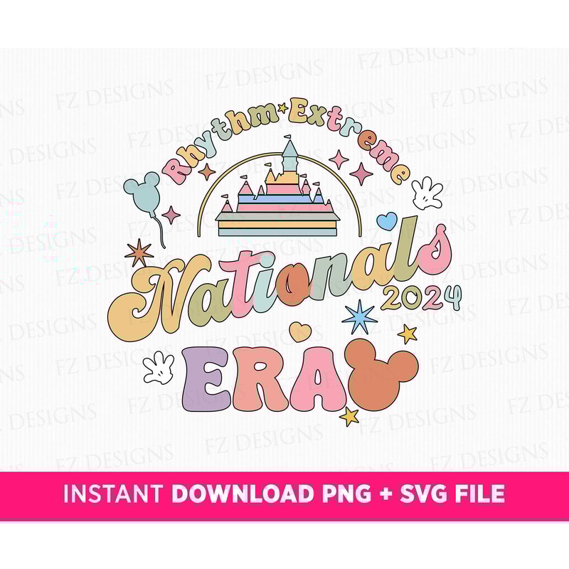 Rhythm Extreme Nationals 2024 Era Svg, Magical Kingdom Svg, Retro Cheer Svg, Family Trip Svg, Retro Mouse Ear Svg, Png Svg Files For Print.jpg