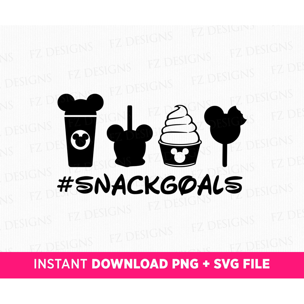 Snack Goals Svg, Family Vacation Svg, Family Trip Svg, Magical Kingdom Svg, Drink and Ice Cream Svg, Vacay Mode, Svg File For Cricut.jpg