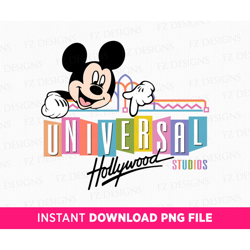 Universal Hollywood Studios Png, Family Trip Png, Happy Mouse Png, Family Vacation, Vacay Mode, Png File For Sublimation, Instant Download.jpg