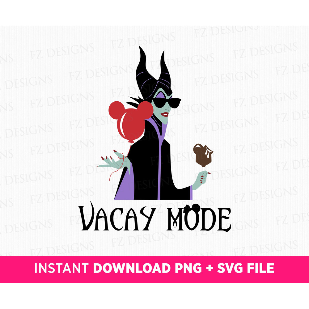 Vacay Mode Svg, Villain Svg, Family Trip Svg, Mouse Ear Balloon and Ice Cream Svg, Family Vacation Svg, Png Svg Files For Print.jpg