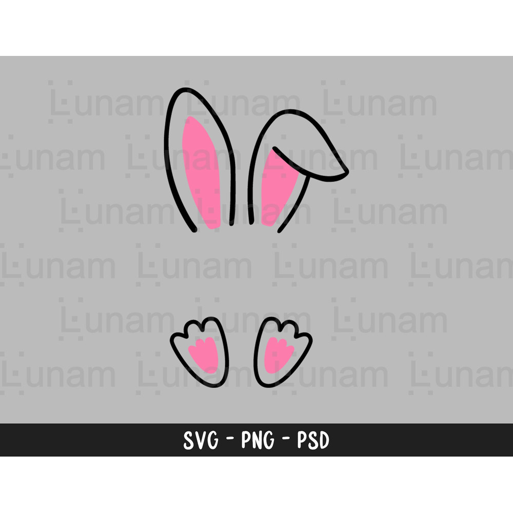 Bunny Name Frame SVG, Easter SVG, Bunny SVG, Bunny split svg, Cute Bunny Svg, Bunny Face Svg for Cricut Silhouette Cameo 6.jpg