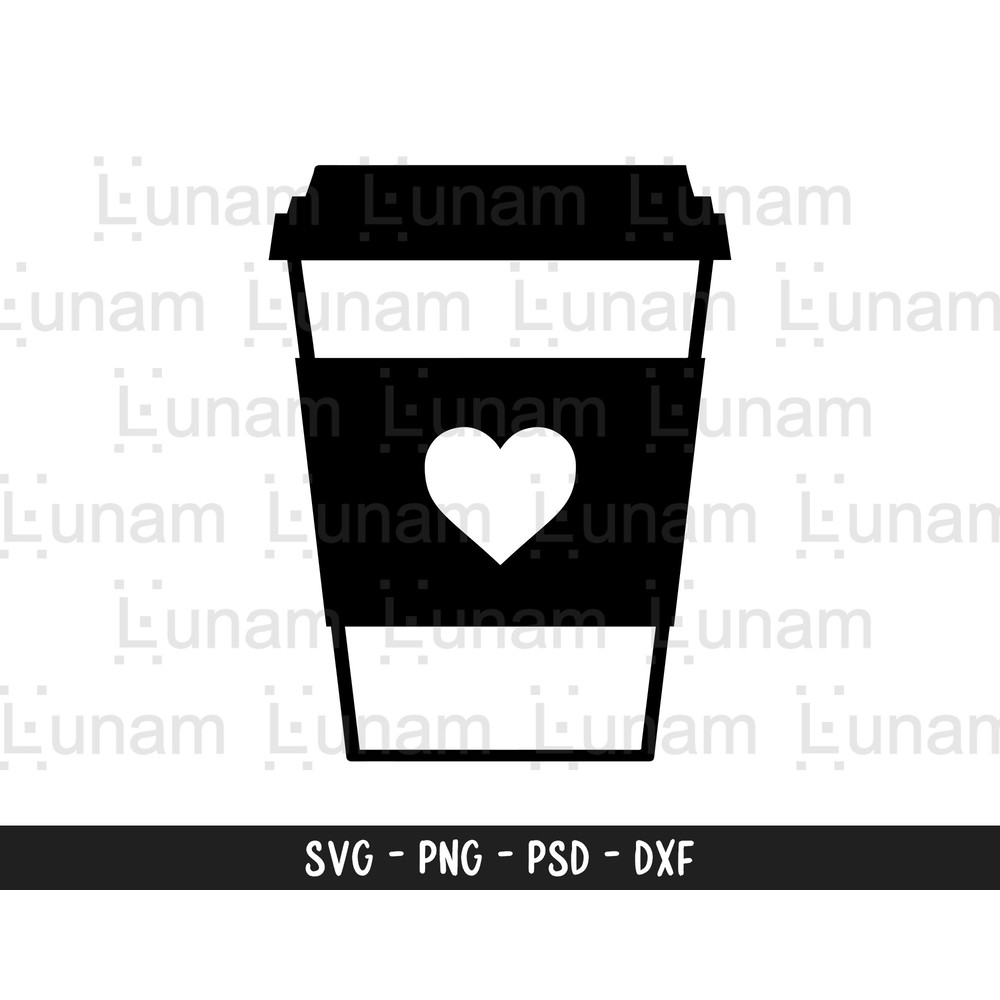 Coffee Svg, Coffee Cup Svg, Coffe Cup Heart Svg, Coffee Cup With Heart Svg, Latte Svg, Latte Cut File, Coffee Cup Cut File.jpg