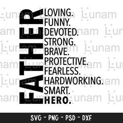 father svg, fathers day svg, fathers day shirt svg, fathers day gift svg, dad svg, fun dad svg, hero dad svg, dad cut fi