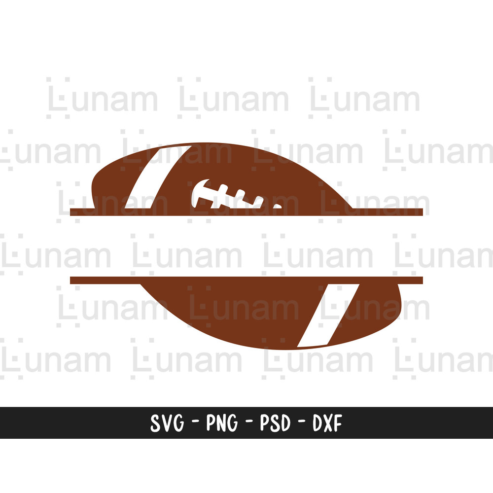 Football Svg, Football Split Frame Svg, Football Name Frame Svg, Football Monogram Svg, Football Cut File.jpg