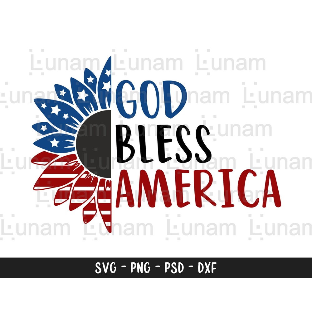 God Bless America SVG, 4th of July SVG, Patriotic SVG, American Svg, Independence Day Svg, God Bless America Cut File 1.jpg
