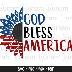 god bless america svg, 4th of july svg, patriotic svg, american svg, independence day svg, god bless america cut file 1
