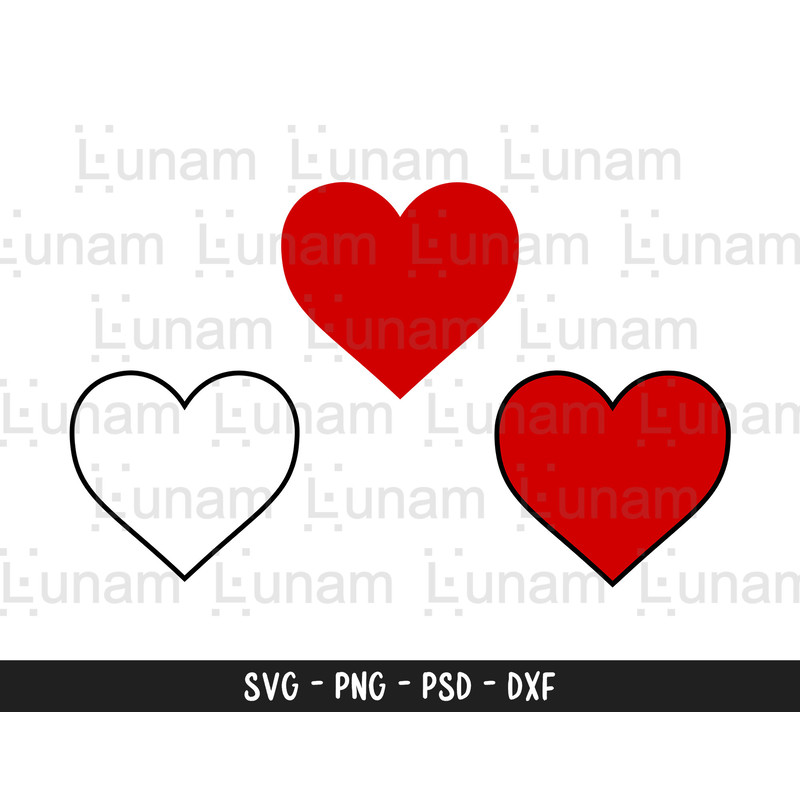 Heart Outline Svg, Heart Svg, Basic Heart Svg, Valentine's Day Heart Svg, Love Svg, Heart Cut File, Basic Heart Cut File.jpg