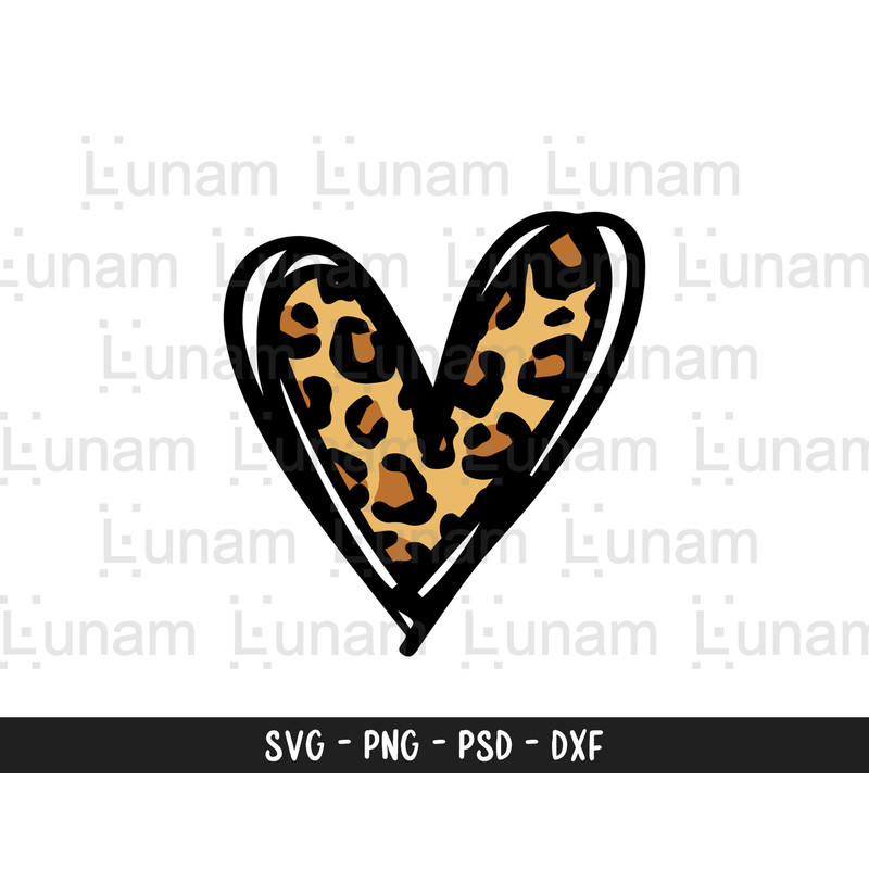 Leopard Heart Svg, Leopard Print Svg, Leopard Heart Cut File, Leopard Heart Clip Art, Leopard Heart Dxf, Leopard Heart Png.jpg