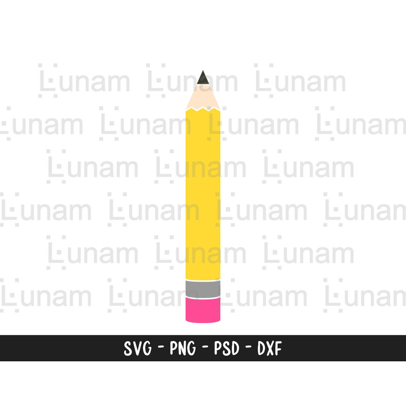 Pencil SVG, Pencil Monogram Svg, School Svg, Teacher Svg, Pencil Clipart, Pencil cut files, School Supply Svg 3.jpg