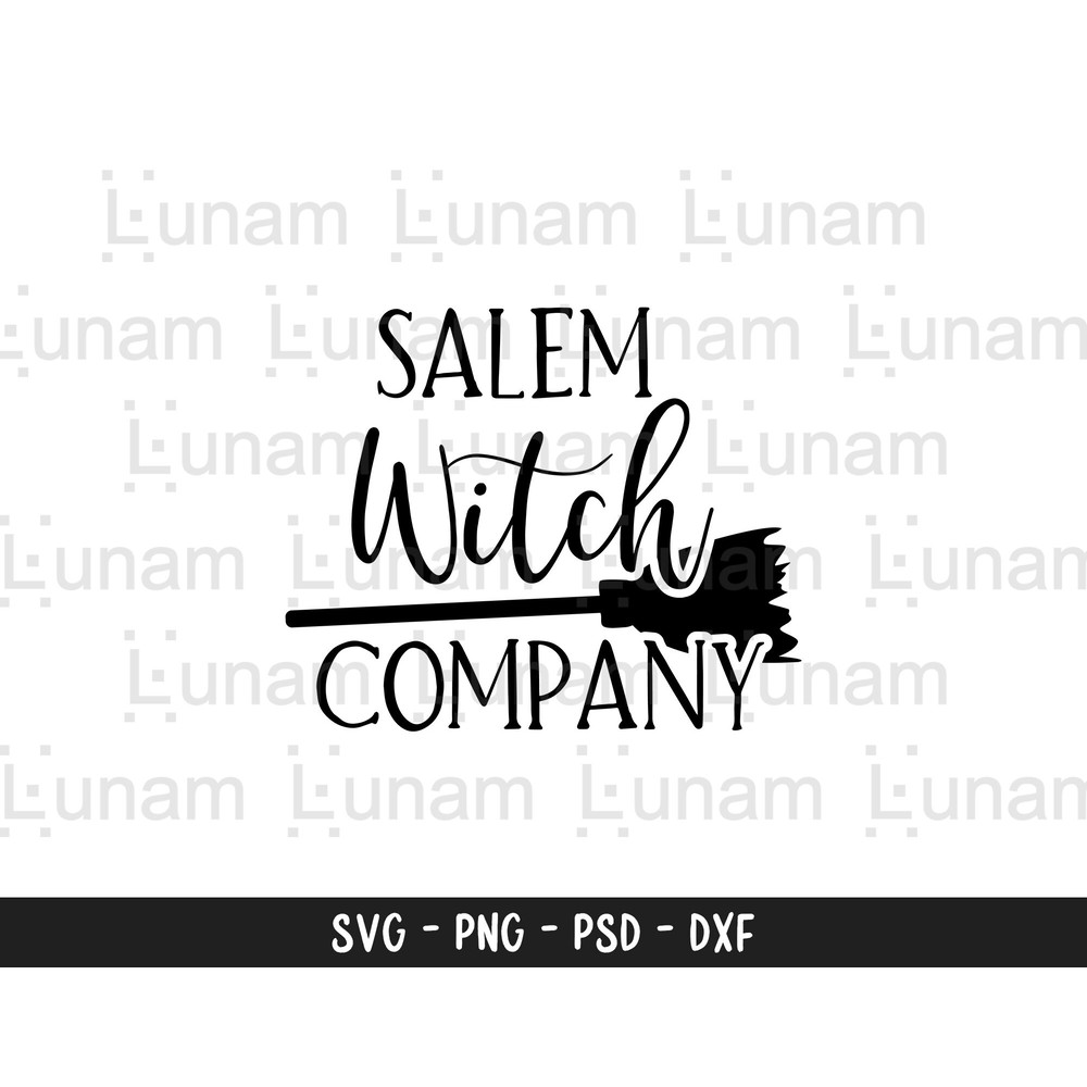 Salem Witch Company SVG, Halloween SVG, Witch Shirt SVG, Cut File for Cricut or Silhouette, Witch Svg, Witch Png.jpg