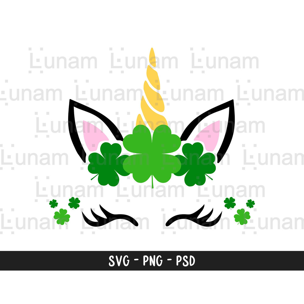 St Patrick's Day Unicorn Svg, St Patty's Day Unicorn Face Svg, Unicorn Birthday Svg, Unicorn Png, Cut Unicorn Svg, Cute Unicorn Face Svg.jpg