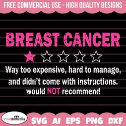 1 star rating breast cancer svg, breast cancer png, breast cancer awareness, cancer awareness shirt, pink ribbon png, ca