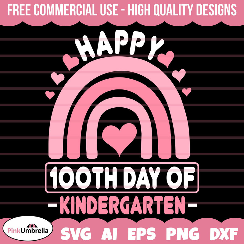 100 Days of School SVG, 100th Day of School svg, 100 Days of Kindergarten svg, Kindergarten Svg, Rainbow Svg, Teacher svg, School svg.jpg