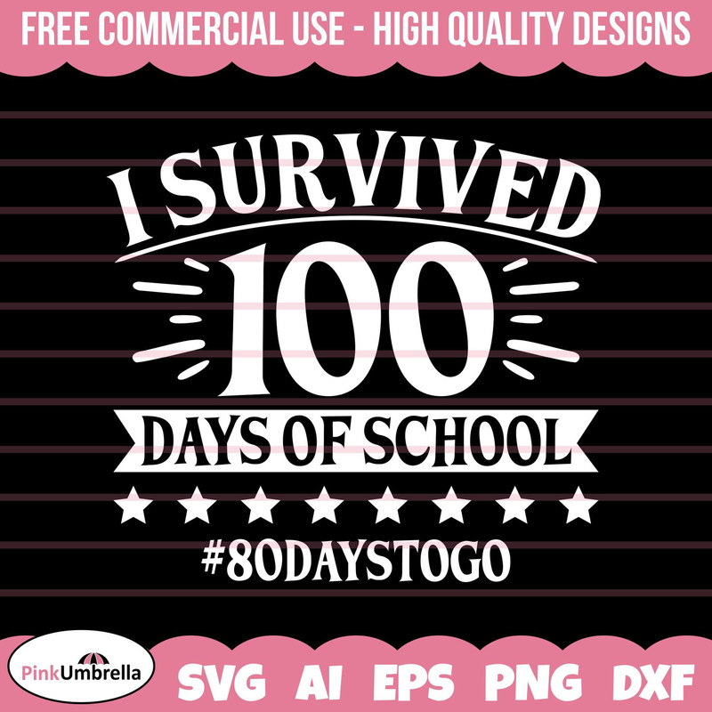 100 Days of School SVG, 100th Day of School svg, I Survivied 100 Days of School svg, 100 Days Smarter Svg, Teacher svg, School svg, 100 day.jpg