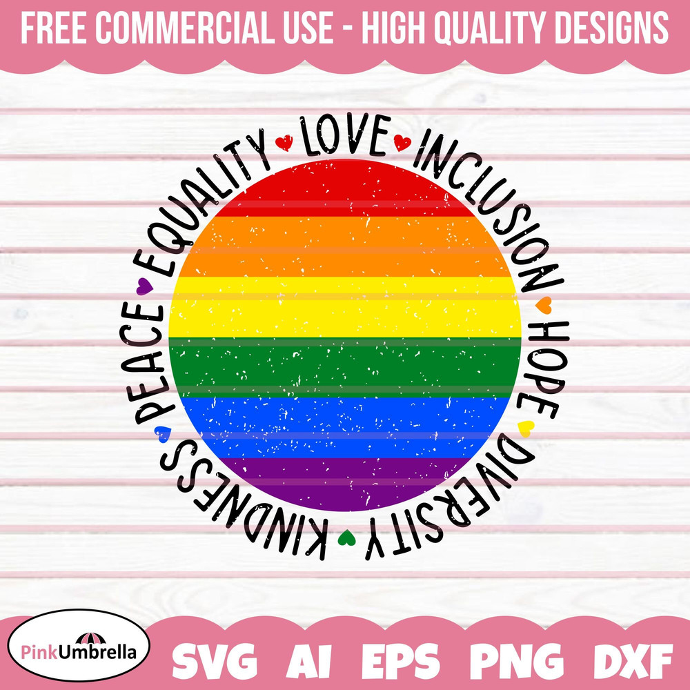 Kindness Equality Love Svg, Human Rights Svg, LGBTQ Svg, Gay Pride Svg, Pride Ally Png, Equality Svg, LGBTQ Pride Svg, Lgbtq Svg, Pride Svg.jpg