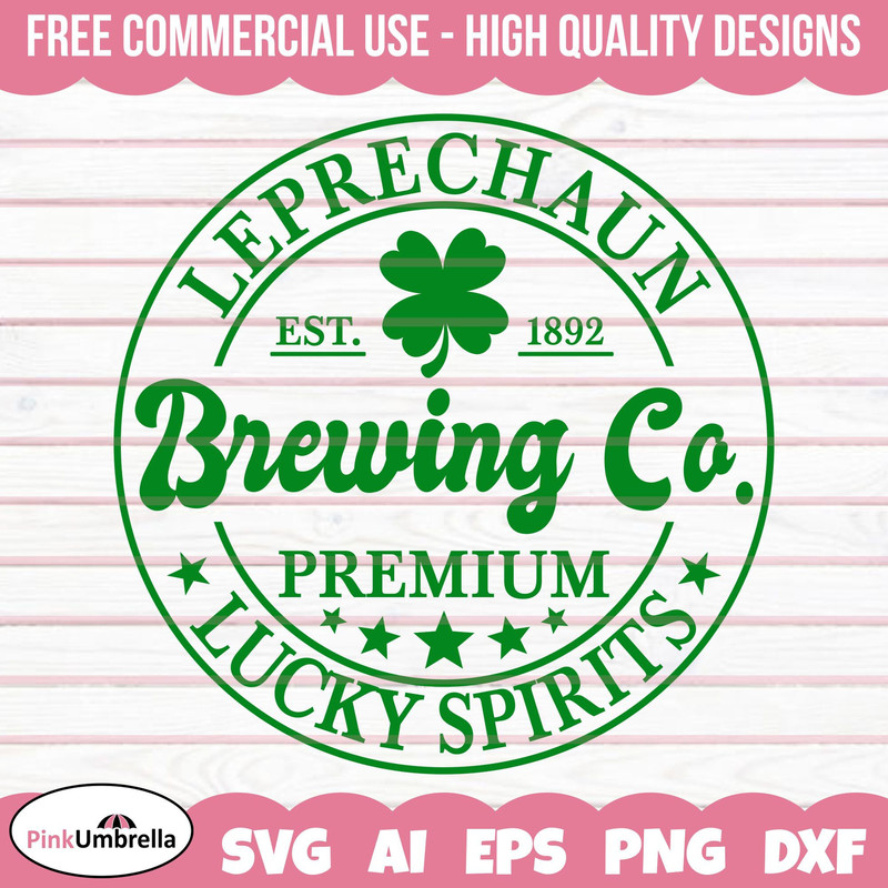 Leprechaun Brewing Co Svg Png, St Patricks Brewing Co. Svg, St Patricks Day Svg, Irish Svg, Shamrock Svg, Clover Svg, Lucky Svg, Leprechaun.jpg