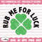 Rub me for Luck Svg, St. Patrick's Day Svg, Clover Svg, Irish Svg, Leprechaun Svg, Shamrock Svg, Lucky Svg, 4 Leaf Clover, Paddy's Day Svg.jpg