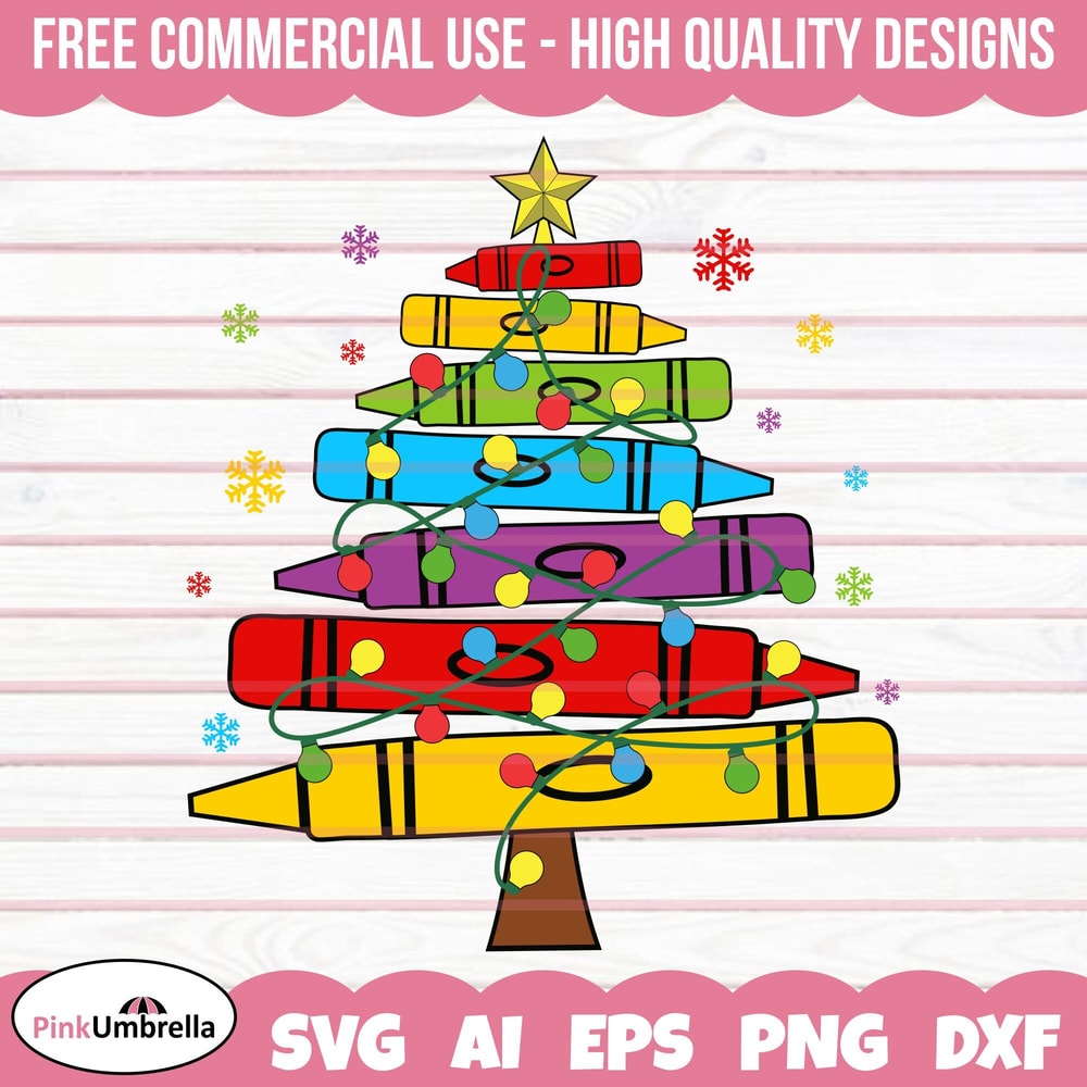 Teacher Christmas Svg, Crayon Tree Light Svg, Gifts Student Shirt, Teacher Christmas Gift, School Christmas Svg, Merry Christmas, Christmas.jpg
