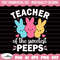 Teacher of the Sweetest Peeps Svg, Easter Teacher Svg, Easter Svg, Easter Bunny Svg, Happy Easter Svg, Easter Egg Svg, Gift for Teacher.jpg