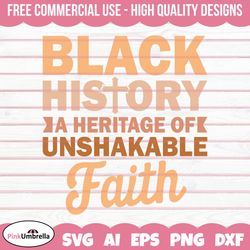 unshakeable faith black history svg, black history svg, african american svg, black history month, melanin svg, black hi