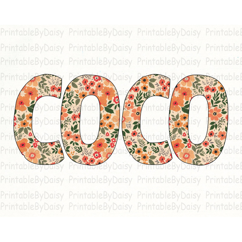 COCO Floral Png, Mama Flowers Png, Mama Shirt, Mama Sublimation Design, Mother's Day Png, Digital Download, Mama Life Png, Mom Squad Png.jpg