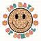 Happy 100 Days Of School Png, School 100th Day Png, Retro Smiley Face Png, 100 Days Of School, 100 Days, Teacher School, Retro Teacher Shirt.jpg