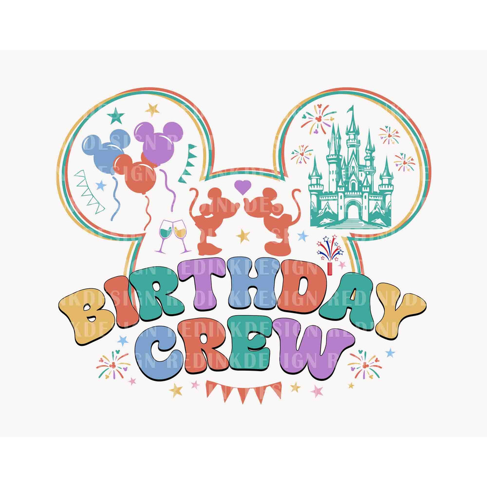 Birthday Crew SVG, Mouse Era Svg, It's My Birthday Svg, Birthday Shirt Svg, Birthday Svg, Birthday Party Svg, Magic Castle Svg, Cricut File.jpg