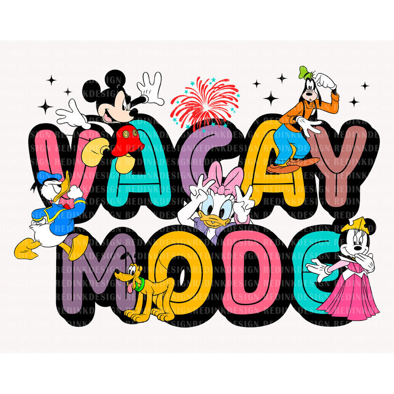 Colorful Vacay Mode Svg, Mouse And Friends Svg, Family Trip Svg, Family Vacation Svg, Vacay Mode Svg, Magical Kingdom Svg, Family Shirt.jpg