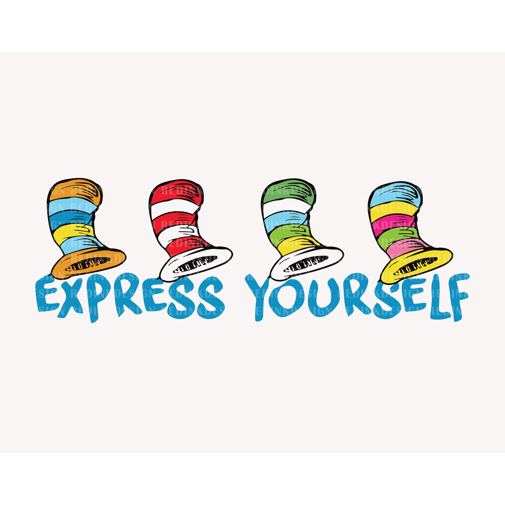 Express Yourself Svg, Little Miss Thing Svg, Cat In The Hat Svg , The Thing Svg, Read Across America, Reading Svg, Teacher Gift Svg Png.jpg