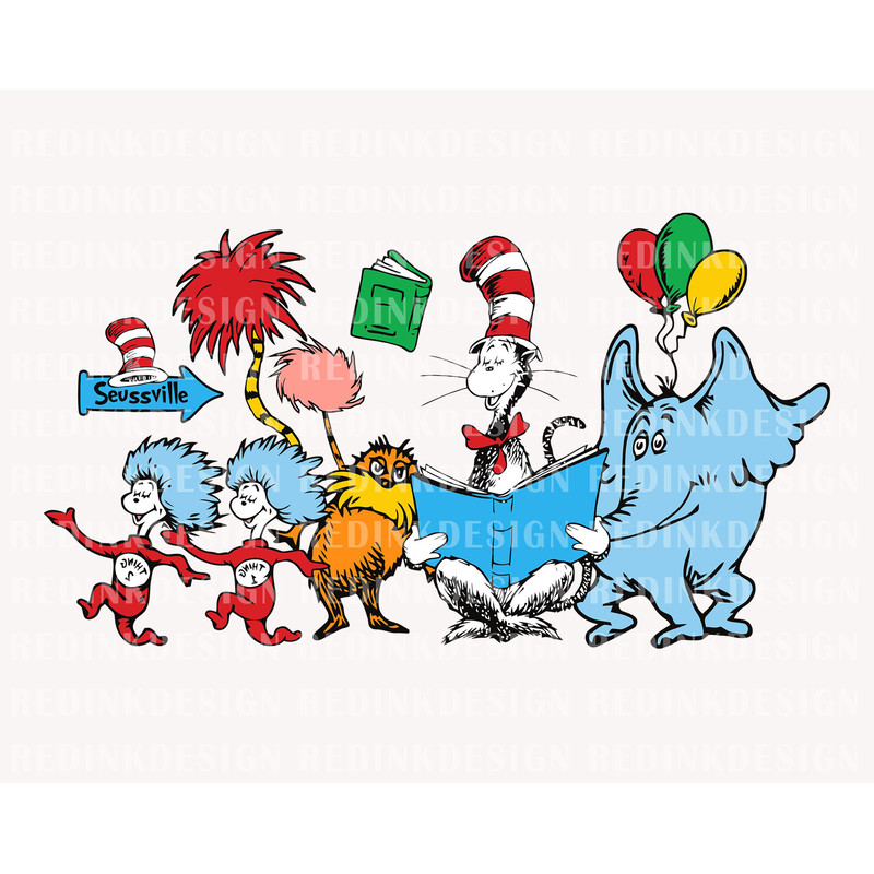 Friends Cat Guy Svg, Cat In The Hat Svg, Reding Lovers Svg, The Thing Svg, Read Across America Svg, Reading Svg, Teacher Gift Svg Png.jpg