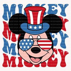 happy 4th of july svg, mouse head svg, july 4th svg, fourth of july svg, america, american flag svg, 1776 svg, independe