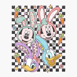 happy easter day svg, checkered easter day svg, bunny mouse and friends svg, easter squad svg, magical easter day svg, d