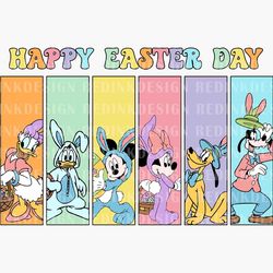 happy easter day svg, mouse and friends easter day svg, bunny mouse and friends svg, easter bunny svg, magical easter da