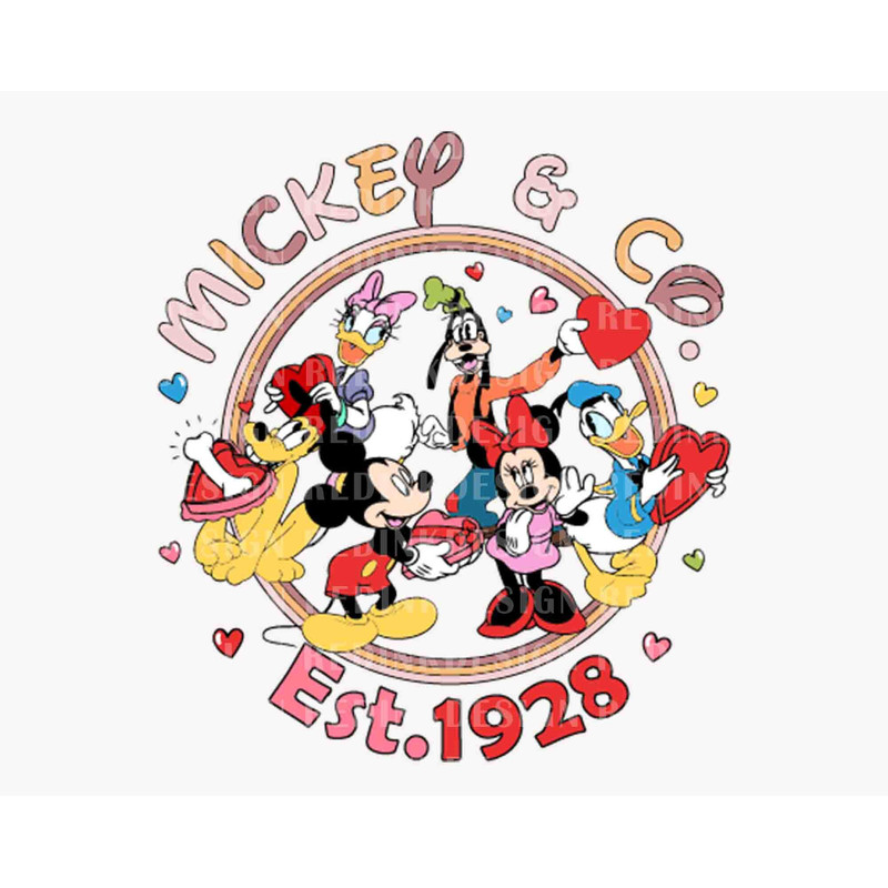 Happy Valentine's Day SVG, Valentine Mouse And Friends Svg, Valentine Heart Svg, Honey Moon Holiday Svg, Valentine Shirt, Instant Download.jpg