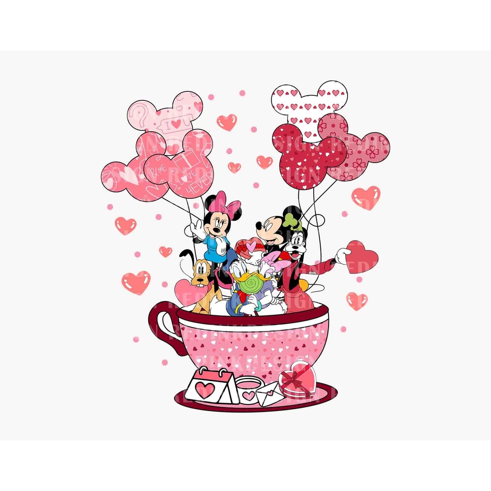 Happy Valentines SVG, Valentine Mouse Balloons Svg, Lover Valentine's Day, Valentine's Day Svg, Mouse And Friends Svg, Valentines Shirt Svg.jpg