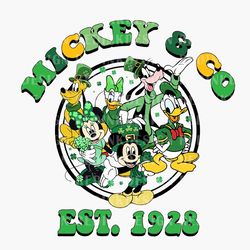 mouse and friends st patrick day png, lucky shamrock png, shenanigan png, st patricks day 2024 png, four leaf clover png