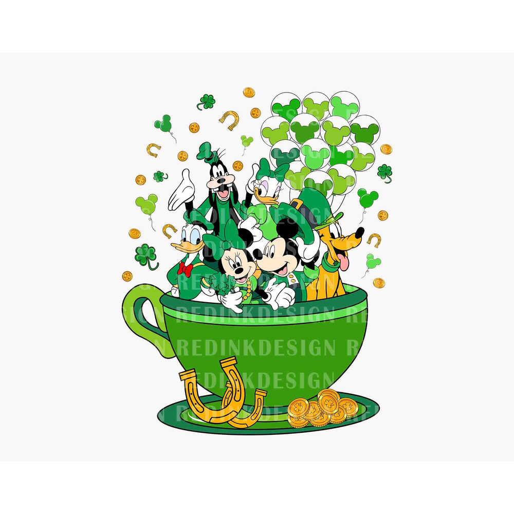 Mouse And Friends St Patrick Day SVG, Lucky Shamrock Svg, Shenanigan Svg, Green Svg, St Patrick's Day 2024 Svg, St Patrick Sweatshirts Svg.jpg