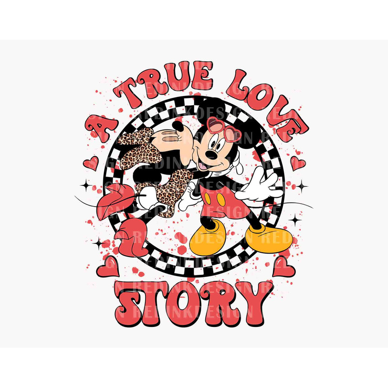 Mouse Kissing SVG, Mouse Love Svg, Mouse Couple Valentines, Cupid Lover Valentine's Day, Retro Valentines Svg, A True Love Story Valentines.jpg