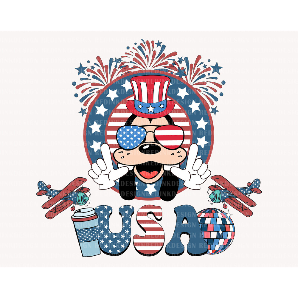 Retro USA Svg, Happy 4th of July Svg, Dog Head Svg, July 4th Svg, America Svg, Fourth of July Svg, American Flag Svg, Independence Day Svg 1.jpg