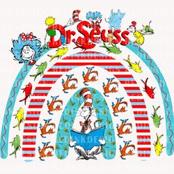 teacher rainbow png, thing 1 png, cat in the hat, the thing png, read across america, reading png, teacher, teacher gift